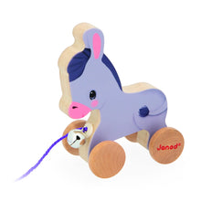 Load image into Gallery viewer, Wooden Pull-Along Donkey