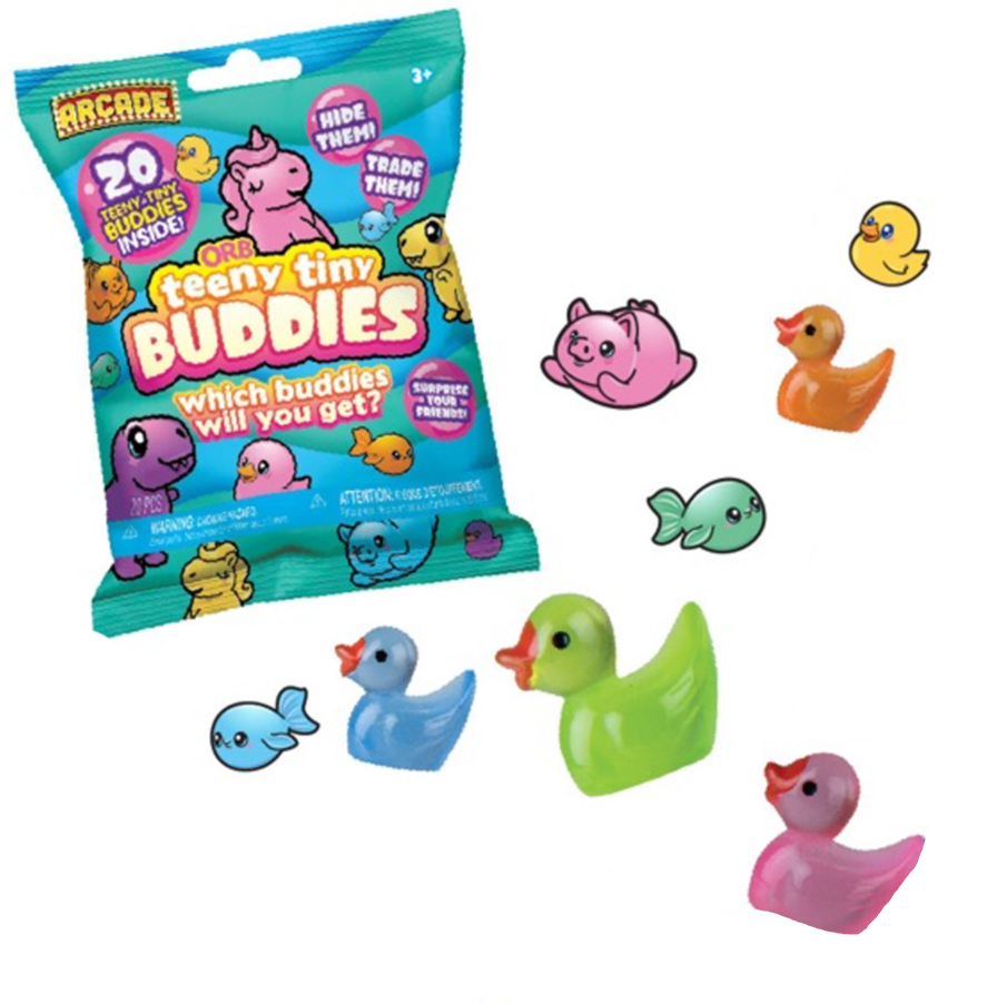 ORB Arcade Mechanical Robots Blind Bag 4 Pack - 4 Blind Bags, Each W/ 1 Assorted Collectible Robot Toy - Great For Party Favors, Goodie Bags, Stocking Stuffers, Birthday Gifts, Prizes And