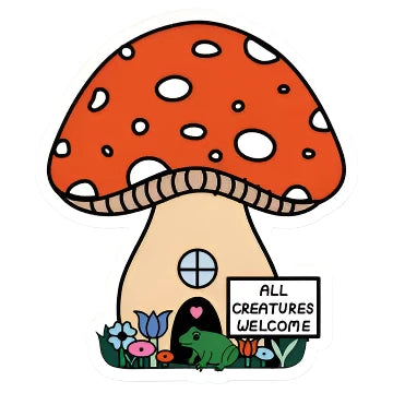 All Creatures Welcome Sticker