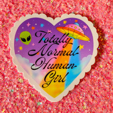 Load image into Gallery viewer, Totally Normal Human Girl Sticker