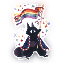 Load image into Gallery viewer, Pride Flag Raccoon Sticker