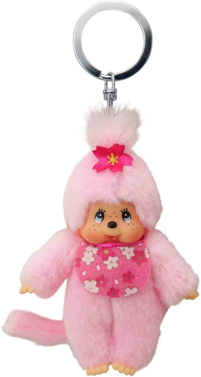 Monchhichi Cherry Blossom Keychain