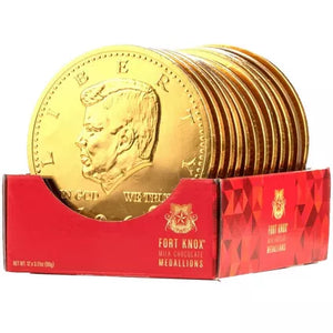 Fort Knox Chocolate Gold Mega Medallion