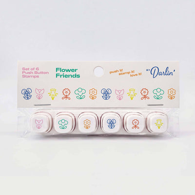 Flower Friends Push Button Stamps