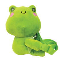 Load image into Gallery viewer, Plush Happy Frog Crossbody Bag