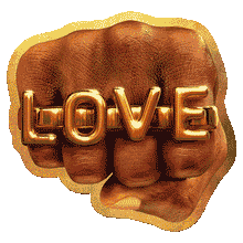Load image into Gallery viewer, LOVE Fist Die-Cut Sticker