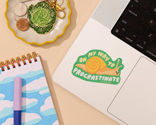 Load image into Gallery viewer, On My Way to Procrastinate Vinyl Sticker