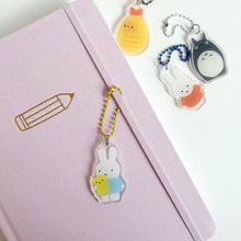 Load image into Gallery viewer, Bag + Journal Charm: Little Bunny + Bear