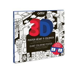 3D Giant Coloring Poster