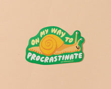 Load image into Gallery viewer, On My Way to Procrastinate Vinyl Sticker