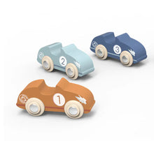 Load image into Gallery viewer, Natural Wooden Racing Cars