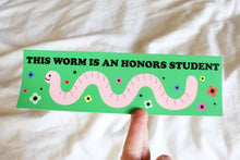 Load image into Gallery viewer, Honors Student Worm Bumper Sticker