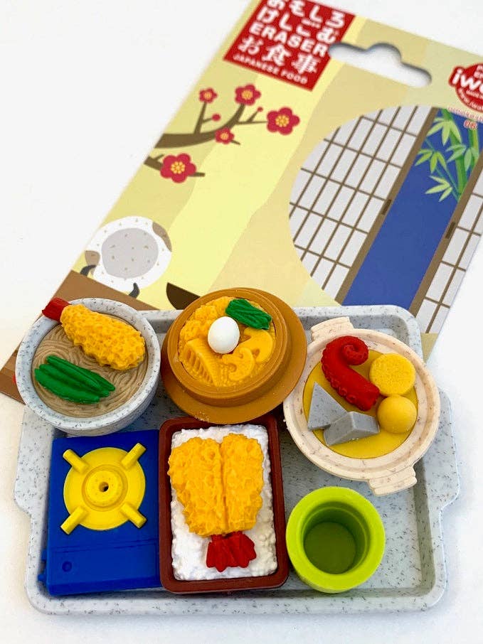 Japanese Foods Eraser Set