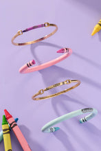 Load image into Gallery viewer, Alex and Ani - Crayola Tickle Me Pink Crayon Cuff: Pink Enamel