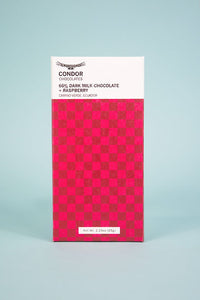 66% Dark Milk Chocolate + Raspberry Bar