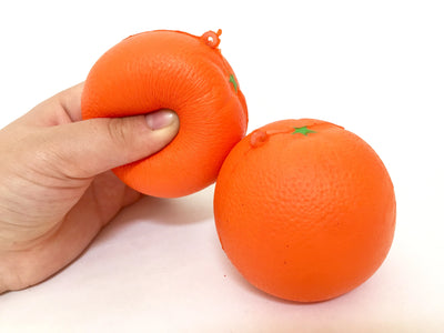 Squishy Orange Keychain