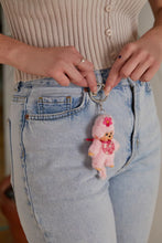 Load image into Gallery viewer, Monchhichi Cherry Blossom Keychain