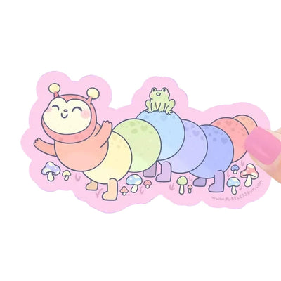 Rainbow Caterpillar Sticker