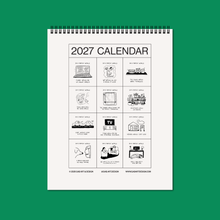 Load image into Gallery viewer, 2027 illustrated wall calendar: in a perfect world