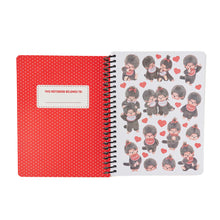 Load image into Gallery viewer, Monchhichi Red Spiral Notebook