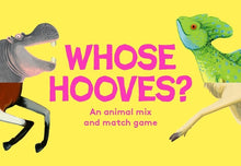 Load image into Gallery viewer, Whose Hooves?: An animal mix and match card game