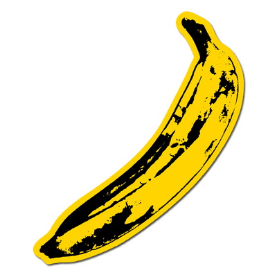 Warhol Big Banana Die-Cut Sticker
