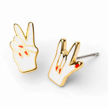 Load image into Gallery viewer, Yellow Owl Stud Earrings