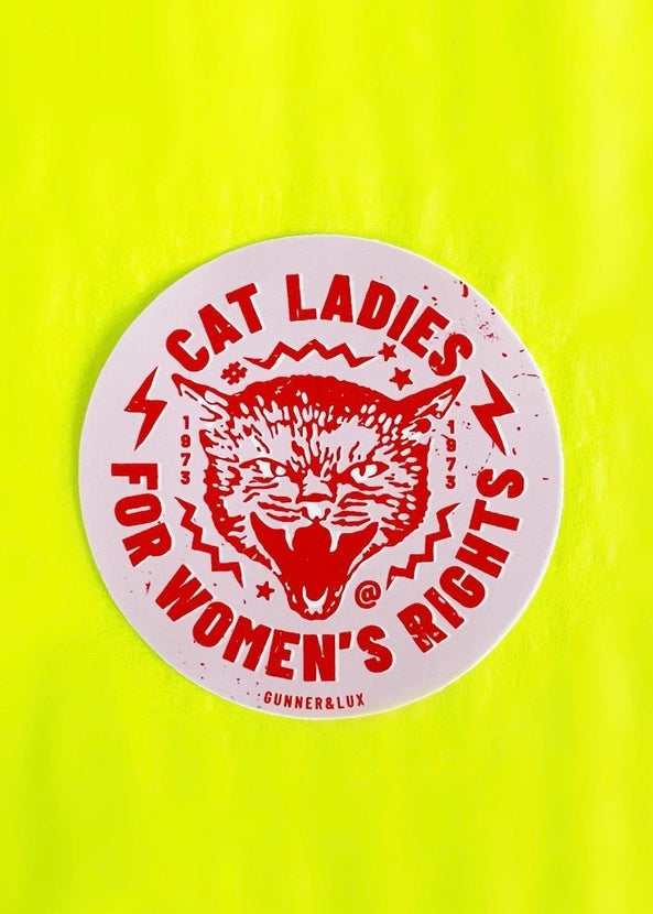 Cat Ladies for Women's Rights Sticker