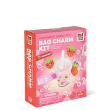 Load image into Gallery viewer, Bag Charm Kit - Strawberry Bubble Tea