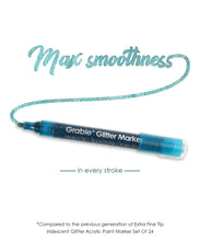 Load image into Gallery viewer, Iridescent Glitter Acrylic Paint Markers