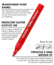 Load image into Gallery viewer, Iridescent Glitter Acrylic Paint Markers