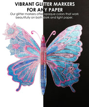 Load image into Gallery viewer, Grabie | Dual Tone Iridescent Glitter Acrylic Paint Marker - 8 pack