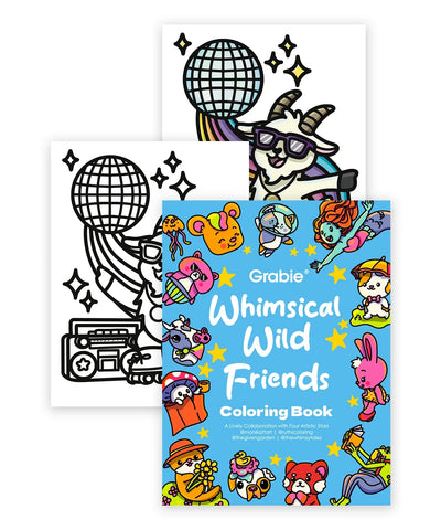 Grabie | Whimsical Wild Friends Coloring Book