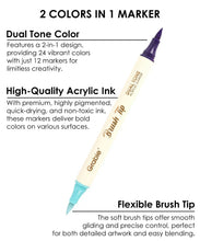 Load image into Gallery viewer, Grabie | Dual Tone Brush Tip Acrylic Paint Marker (12)