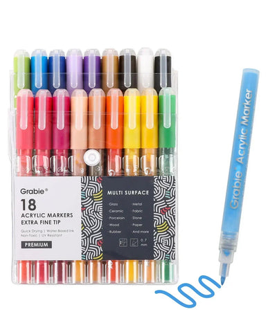 Grabie | Extra Fine Tip Acrylic Paint Marker (18)
