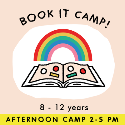 Book it Camp!  Stickers, lettering, stitching, writing, doodling + collage