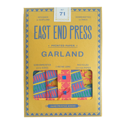 Bright Happy Birthday Sewn Garland