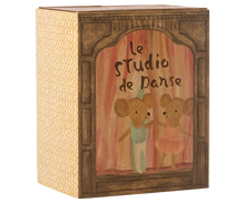 Load image into Gallery viewer, Ballet mice in dance studio, Little sister and brother