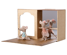 Load image into Gallery viewer, Ballet mice in dance studio, Little sister and brother