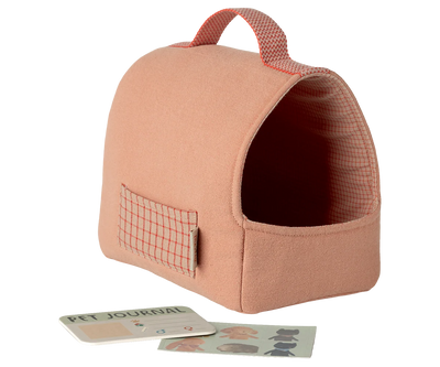 Maileg Pet Carrier- Coral