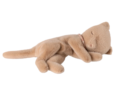Maileg Sleeping Kitten- Cream Peach