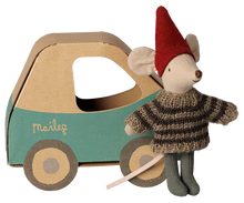 Load image into Gallery viewer, Christmas Mouse Little Brother in Car box