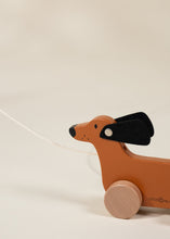 Load image into Gallery viewer, Wooden Dog Pull Toy