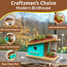 Load image into Gallery viewer, Modern Birdhouse Woodworking Kit