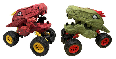 Dino-Faurs: Pull Back 4 Wheel Dinosaur Truck