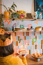 Load image into Gallery viewer, Bright Happy Birthday Sewn Garland