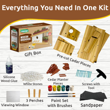 Load image into Gallery viewer, Modern Birdhouse Woodworking Kit