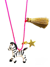 Load image into Gallery viewer, Zoe the Zebra Necklace