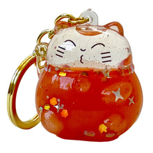 Load image into Gallery viewer, Colorful Maneki Cat Floaty Charm