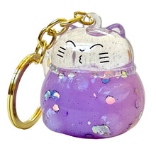 Load image into Gallery viewer, Colorful Maneki Cat Floaty Charm